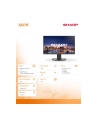sharp Monitor biznesowy MultiSync DD-EA271F 27 '' Czarny - nr 8