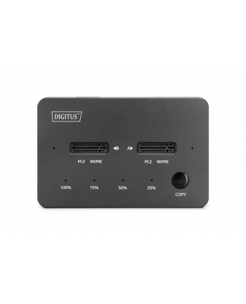 digitus Stacja dokująca dysków z funkcją klonowania | USB-C 3.1 Gen2 10Gbps | SSD M.2 NVMe (max. 2x 4TB) | Funkcja Offline Clone | Czarna nr 2