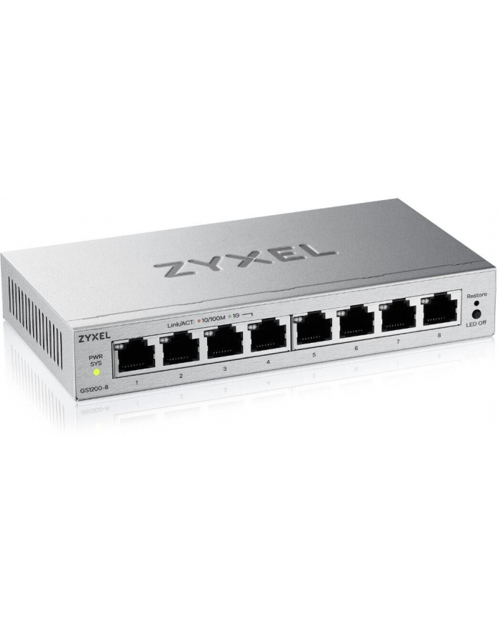 zyxel Przełącznik 8XGE GS1200-8V3-EU0101F główny