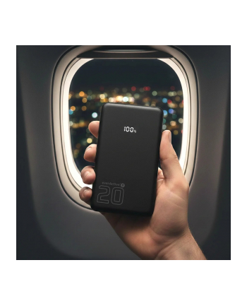 everactive Powerbank 20 000 MAH 2X USB-C 1X USB 20W QC4.0 wyświetlacz LCD