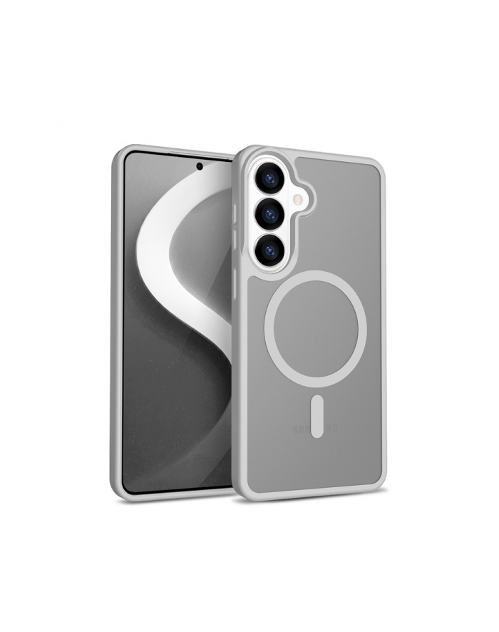 crong Etui Hybrid Matte Magnetic - MagSafe Samsung Galaxy S26 Szare główny