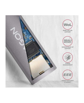 AXAGON Gigabit Ethernet ADE-TRC USB-C 3.2 Gen1 Tytanowa Szarość nr 2