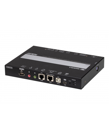 ATEN CN9850 Przełącznik KVM over IP  1-portowy przełącznik KVM over IP HDMI 4K z 1 współdzielonym lokalnym/zdalnym dostępem
