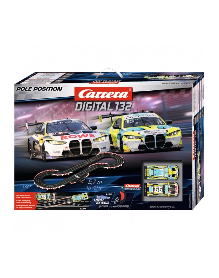 Carrera Digital 132 -Tor Wyścigowy Pole Position 5,7M Wireless + 2 Samochody 30046 główny