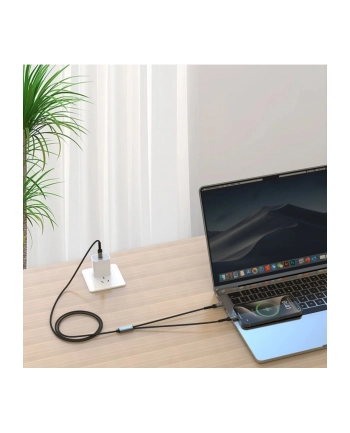 Swissten Kabel Do Ładowania W Oplocie 2W1 Usb C 2X 100 1 5M