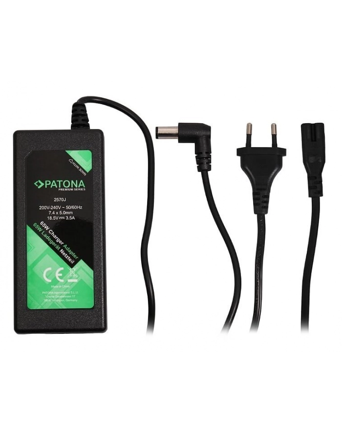 Patona Zasilacz Pro Notebooky Hp 18,5V 3,5A 65W Konektor 7,4X5Mm+Pin (584444) główny
