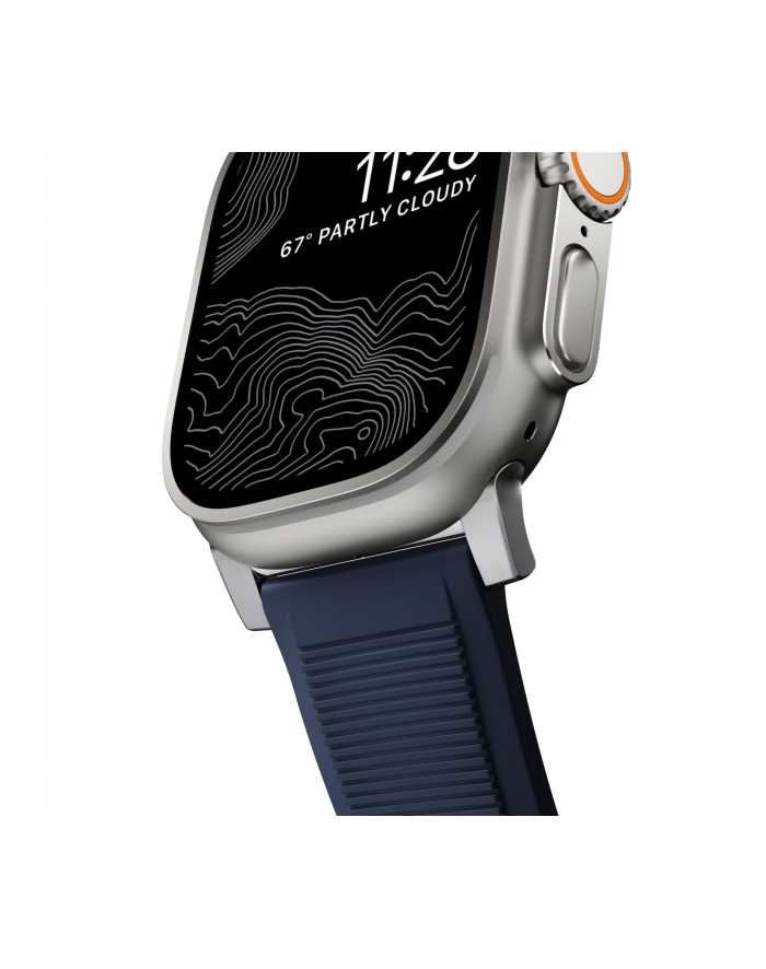 Nomad Rugged Strap Atlantic Blue Connector Silver 42/44/45/49mm główny