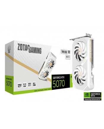 zotac Karta graficzna GeForce RTX 5070 TWIN EDGE OC WHITE 12GB GDDR7 192bit