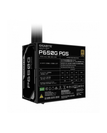 gigabyte Zasilacz P650G 650W PG5 120mm hydraulic fan ATX