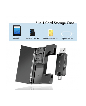 logilink Czytnik kart USB3.2 Gen 1, SD/microSD nr 2