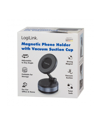 logilink Magnetyczny uchwyt na smartphone z przyssawką nr 1