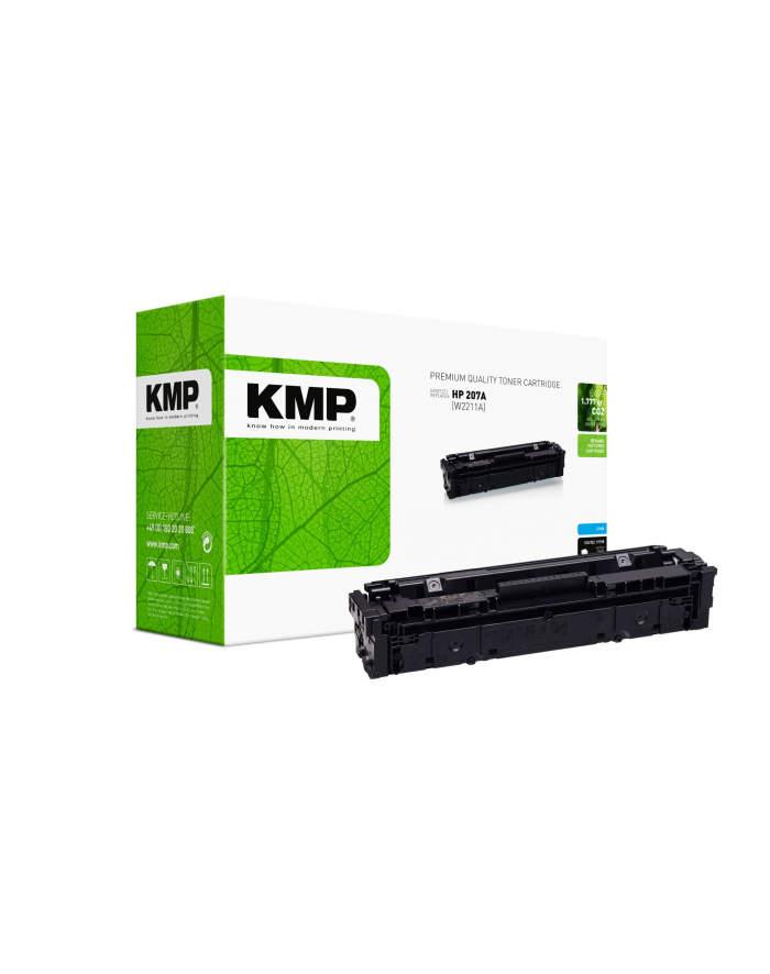 KMP Toner cyan ersetzt HP W 2211 A No. 207 A główny