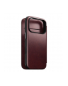 Nomad Modern Leather Folio iPhone 17 Pro bordowy Horween - nr 8