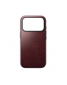 Nomad Modern skorzane etui iPhone 17 Pro Burgundy Horween - nr 1