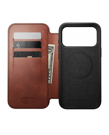 Nomad Modern Leather Folio iPhone 17 Pro Max Olde Dublin H.