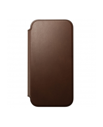 Nomad Modern Leather Folio iPhone 17 Pro Max brazowy