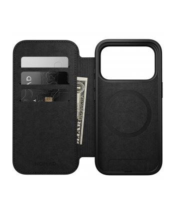 Nomad Modern Leather Folio iPhone 17 Pro czarny