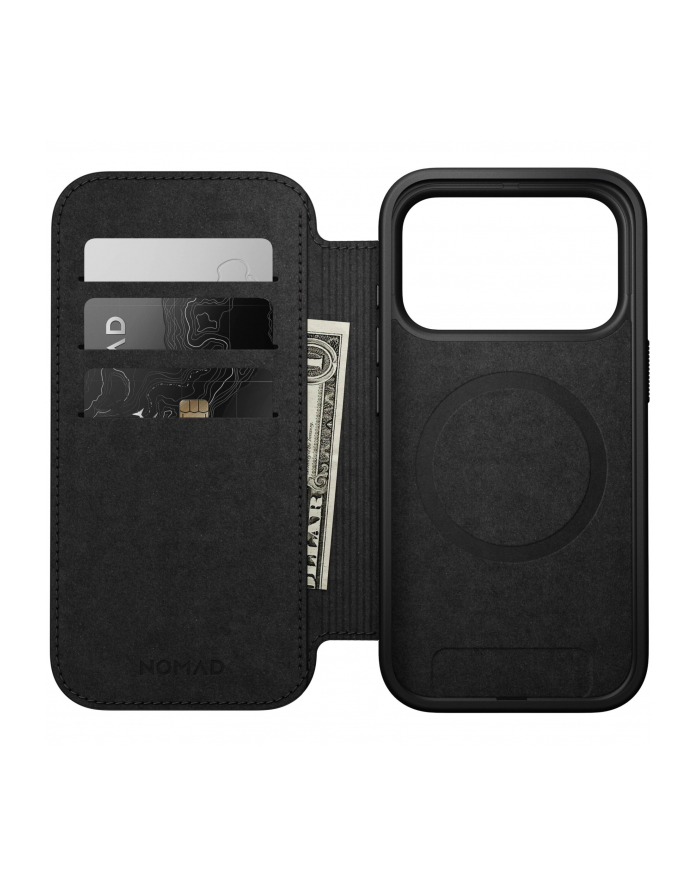 Nomad Modern Leather Folio iPhone 17 Pro czarny główny