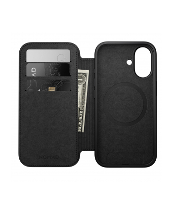 Nomad Modern Leather Folio iPhone 17 brazowy