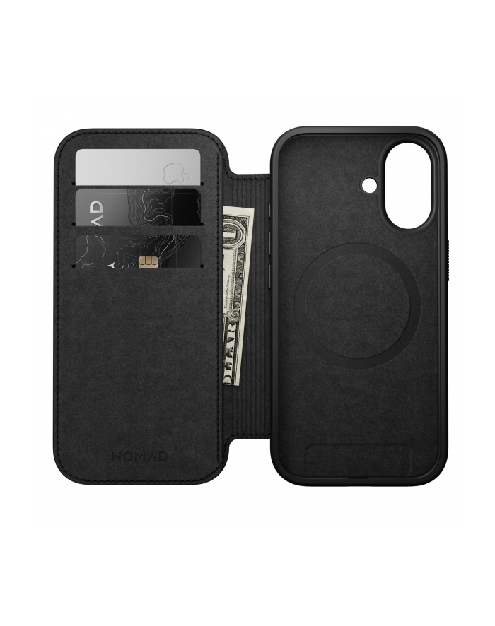 Nomad Modern Leather Folio iPhone 17 czarny główny