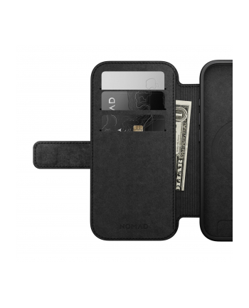 Nomad Modern Leather Folio iPhone 17 czarny