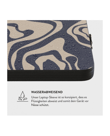 Burga Uniwersalne Etui Na Laptopa Do 13'' Vigilant Beżowo-Granatowe