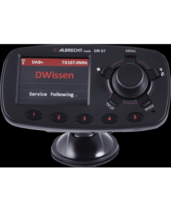 Albrecht Odbiornik Dab+ Funkcja Głośnomówiąca, Uchwyt Z Przyssawką (Dr57)