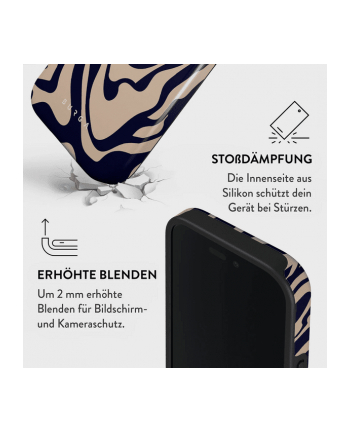 Burga Etui Vigilant Tough Magsafe Do Iphone 15 Beżowo Granatowe nr 2