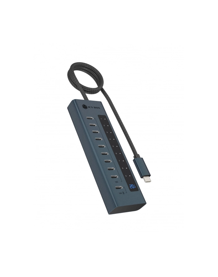 icybox HUB IB-HUB1450-C31 10 x USB TYPE-C Gen 2 z zasilaczem główny