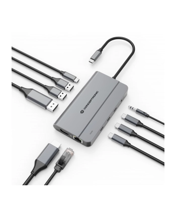 Conceptronic DONN34G 10-in-1 Dockingstation 4K 60Hz 8K 30Hz