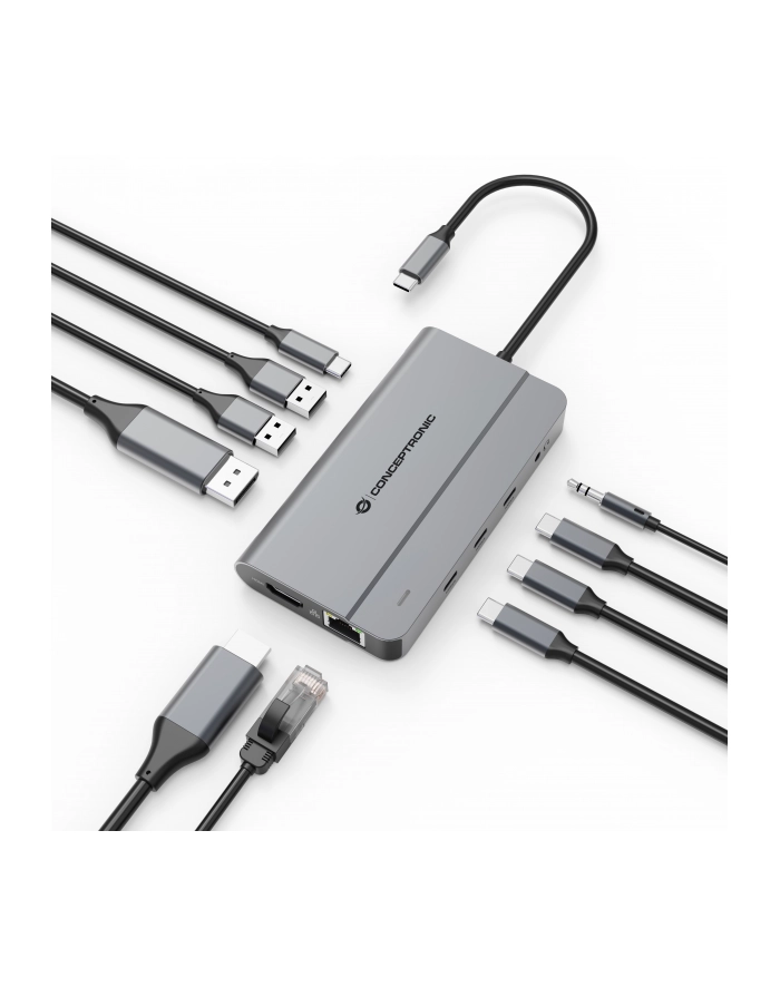 Conceptronic DONN34G 10-in-1 Dockingstation 4K 60Hz 8K 30Hz główny