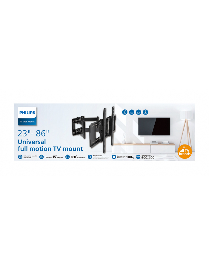 Philips TV-Wandhalterung Universal 23-86 schwenkbar główny