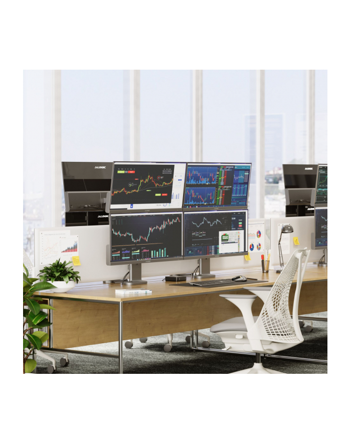 Alogic Elevate 34  Dual Vertical Monitor Stand Space Grey główny
