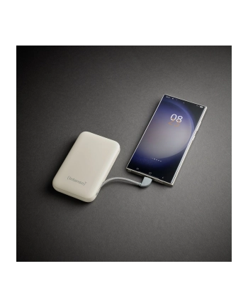 Intenso Powerb. S10000 10000mAh integr.USB-C Kabel,beige 7333031