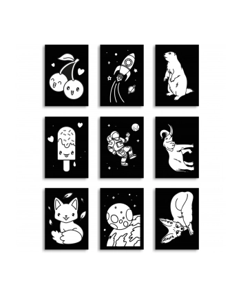 Kidywolf Illuminated Wall Decoration Set 9-pieces