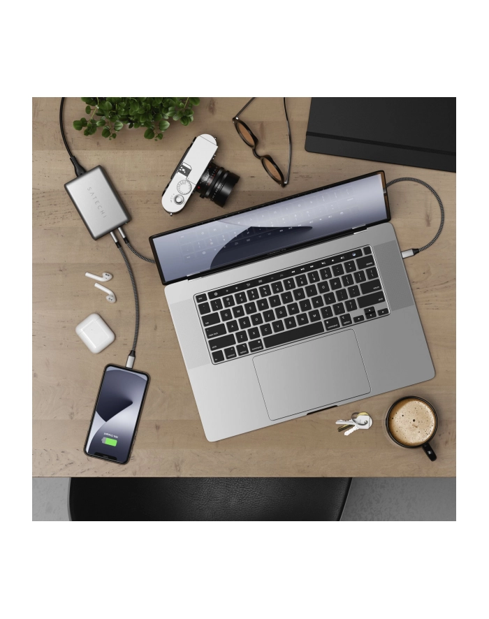 Satechi 100W Type-C PD GaN Compact Charger Space Gray główny