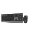 GEMBIRD Zestaw bezprzewodowy dual mode klawiatura + mysz 2.4 GHz + BT slim układ RU kolor czarny - nr 11