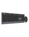 GEMBIRD Zestaw bezprzewodowy dual mode klawiatura + mysz 2.4 GHz + BT slim układ RU kolor czarny - nr 12