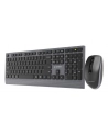 GEMBIRD Zestaw bezprzewodowy dual mode klawiatura + mysz 2.4 GHz + BT slim układ US kolor czarny - nr 10