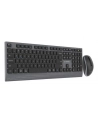 GEMBIRD Zestaw bezprzewodowy dual mode klawiatura + mysz 2.4 GHz + BT slim układ US kolor czarny - nr 11