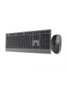GEMBIRD Zestaw bezprzewodowy dual mode klawiatura + mysz 2.4 GHz + BT slim układ US kolor czarny - nr 1