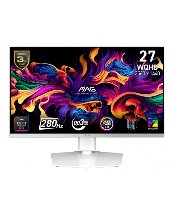 MSI MAG 272QPW QD-OLED X28 26.5inch QD-OLED WQHD 280Hz 0.03ms 2xHDMI2.1 DP USB C PD15W Pivot