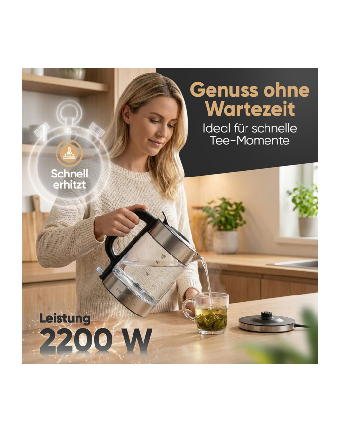 profi cook Proficook PC-WKS 1322 G inox LED  1,7L główny