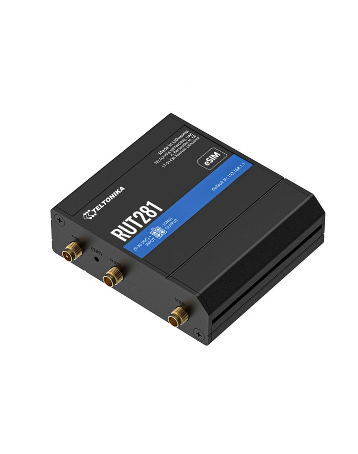 TELTONIKA NETWORKS RUT281 SIM eSIM 4G/LTE/3G/2G Router with GLOBAL Teltit Modem główny