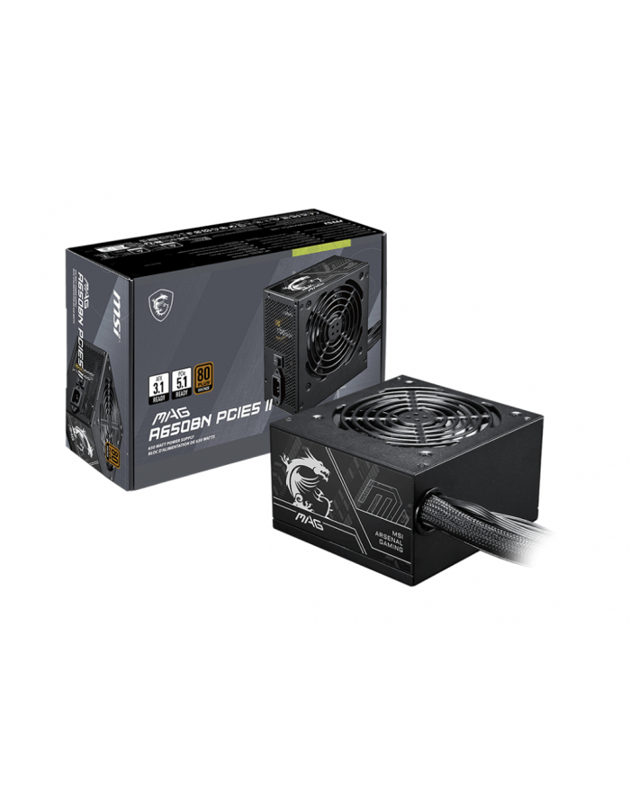MSI MAG A650BN PCIE5 II 650W BRONZE PSU główny