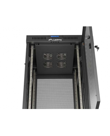 LANBERG Rack Cabinet 19inch Free-Standing 24U/600X600 FLAT PACK With Mesh Door LCD black V2 nr 2