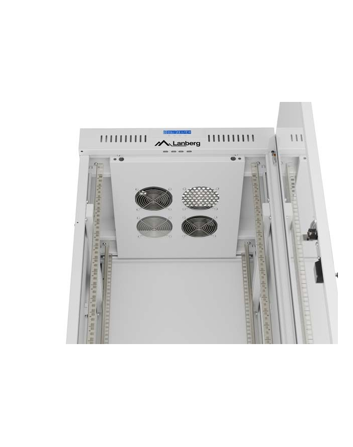 LANBERG Rack Cabinet 19inch Free-Standing 32U/600X600 FLAT PACK With Glass Door LCD grey V2 główny