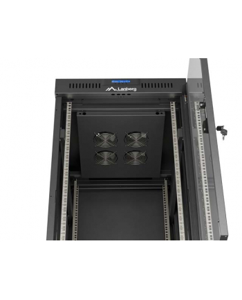LANBERG Rack Cabinet 19inch Free-Standing 24U/600X800 FLAT PACK With Glass Door LCD black V2