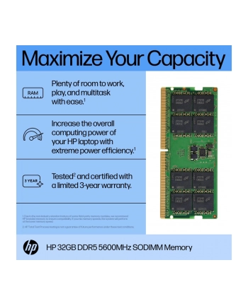 hp inc. HP 32GB DDR5 5600 SODIMM Memory