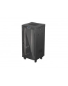 LANBERG Rack Cabinet 19inch Free-Standing 24U/600X600 FLAT PACK With Glass Door LCD black V2 - nr 1